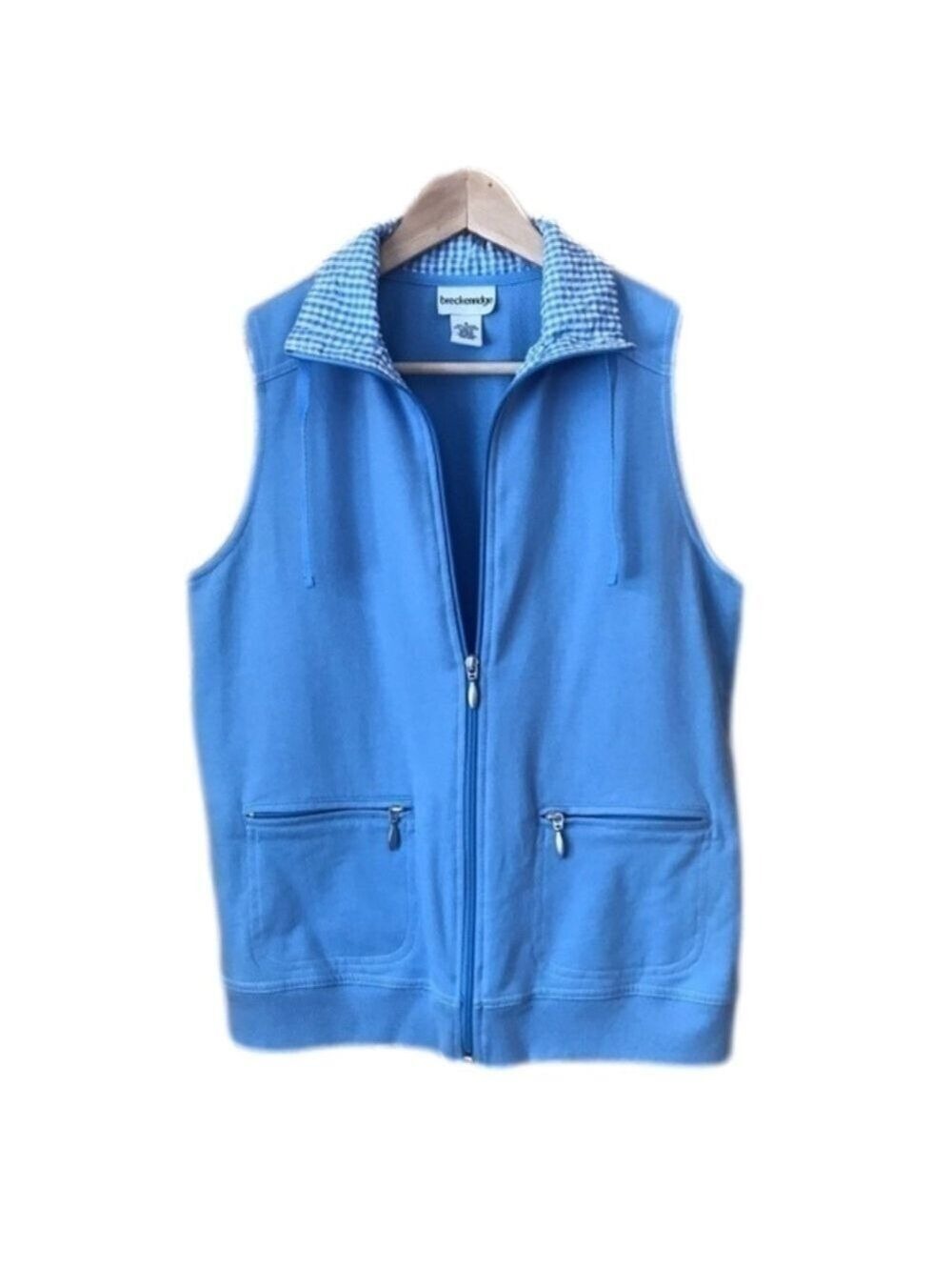 Vintage Breckinridge lightweight cotton blend zip vest size small